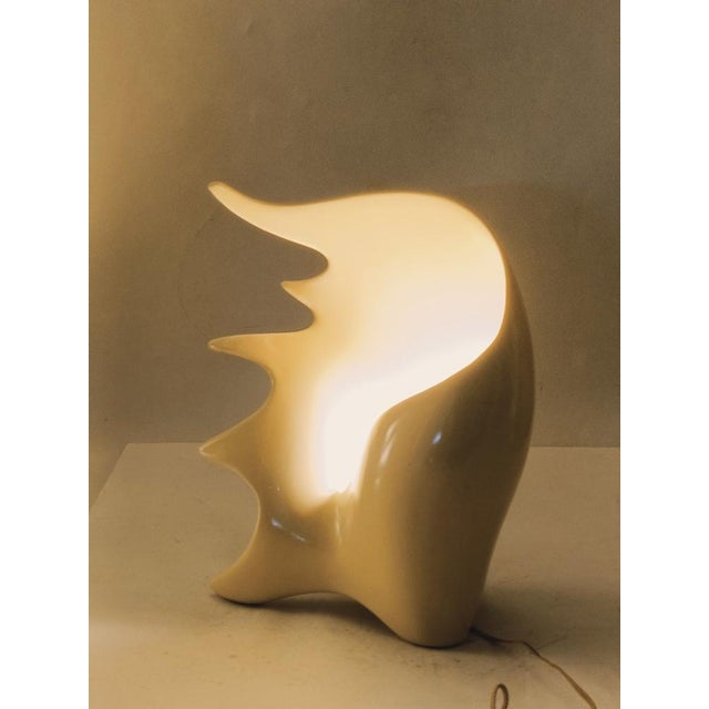 Conchiglia Table Lamp by Antonia Campi for Laveno, Italy, 1950s For Sale - Image 8 of 9