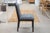 Modern Barbara Barry for Baker Set of 10 Lacquered Black & White Fabric Dining Chairs For Sale - Image 3 of 11