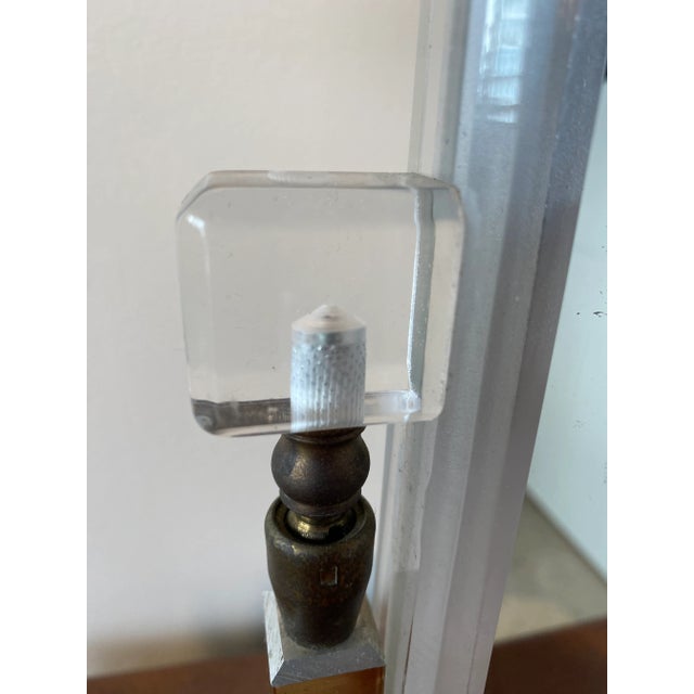 1970s Charles Hollis Jones Lucite Mirror For Sale - Image 9 of 10