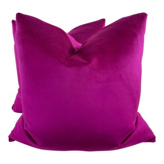 Zimmer & Rohde "Infinity Plus Velvet" in Color 445 22" Pillows-A Pair For Sale