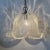 Mid-Century Modern Mid-Century Bell-Shaped Ice Glass and Chrome Pendant Light, 1970s For Sale - Image 3 of 18