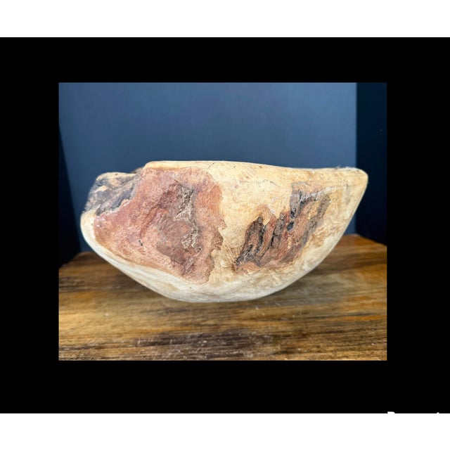 Live Edge Cherry Burl Wood Bowl Hand Crafted 16.25” X 14.5” X 7.75” Wv Basin For Sale - Image 9 of 12