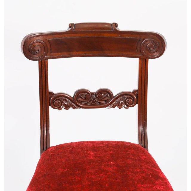 Antique 19th Century Regency Flame Mahogany High Dining Chairs, Set of 10 For Sale - Image 17 of 18
