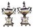 Hand-Decorated Porcelain Vases, 1870, Set of 2 For Sale