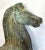 Late 20th Century Verdigris Bronze Horse Fragment For Sale - Image 5 of 9
