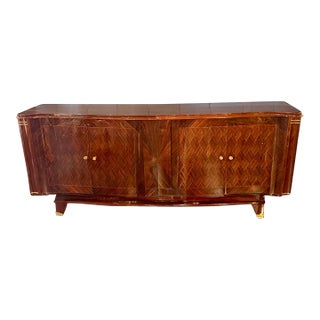 French Art Deco Mahogany Sideboard For Sale