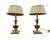 This is an elegant pair of vintage Mid Century Hollywood Regency-style table lamps, in the style of Frederick Cooper....