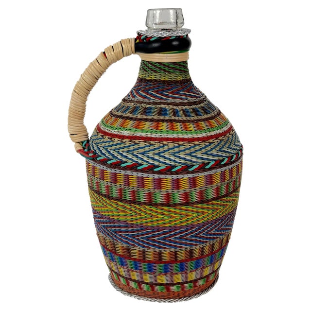 Hungarian Woven Wire Bottle, 1960 For Sale - Image 10 of 10