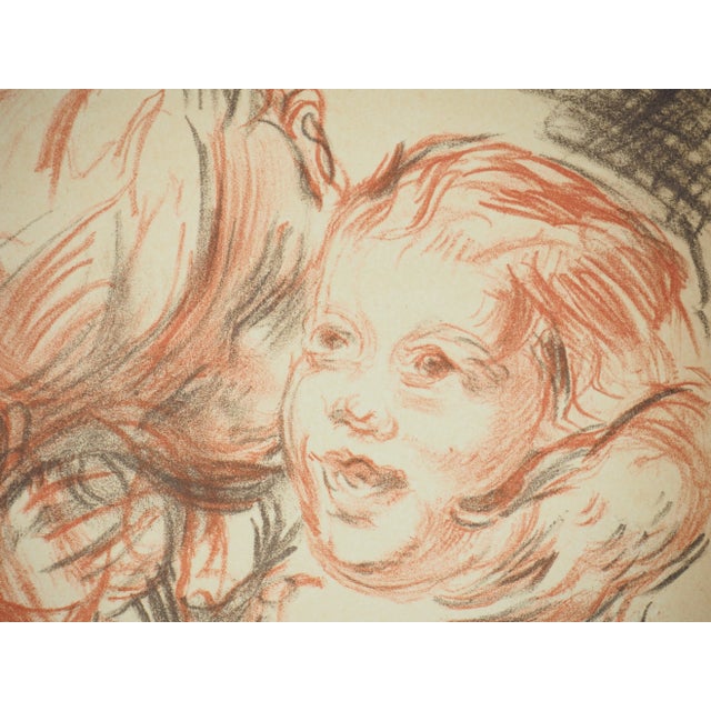 Modern Emile Othon Friesz, Brother and Sister, 1949, Original Lithograph For Sale - Image 3 of 4