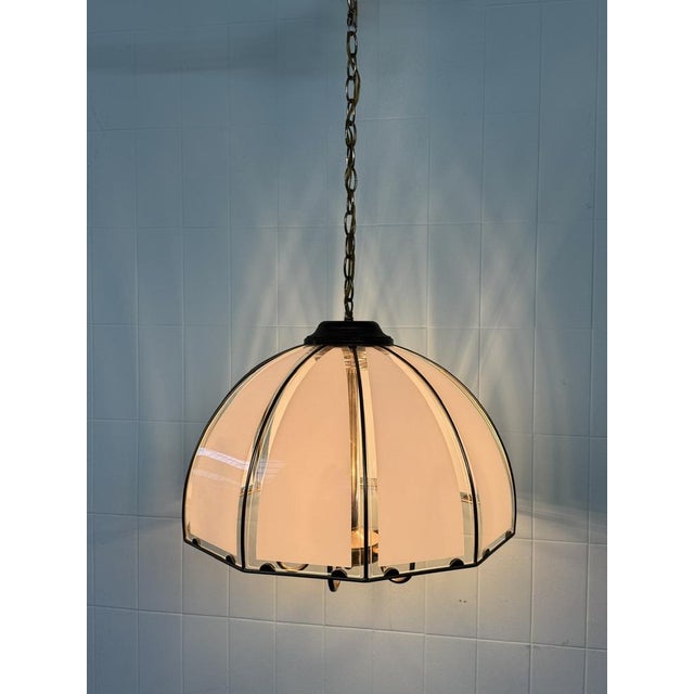 Vintage Italian Hollywood Regency Style Pendant Light, 1960s For Sale - Image 9 of 18