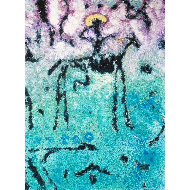 This artwork titled "One Night Horse Hawaii" c.2000 is a colors monotype on B.F.K Rives paper by American artist Phil...