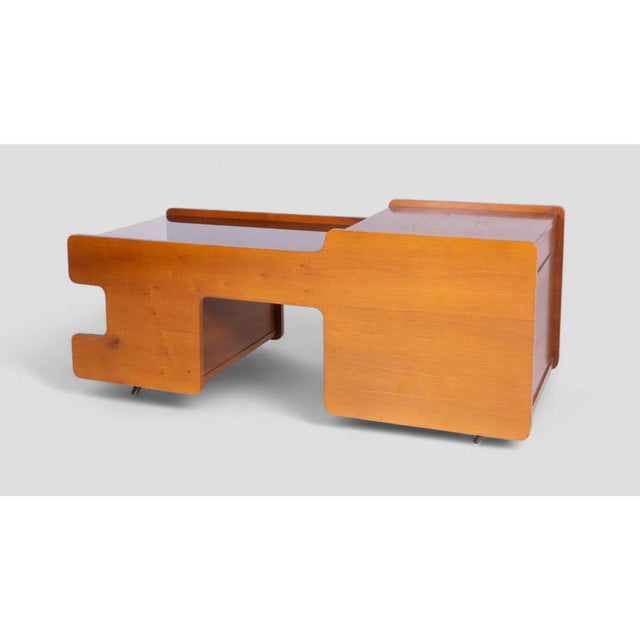 Modern Vintage Coffee Table with Bar Compartment For Sale - Image 3 of 12