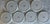 Pink Vintage Noritake Primastone "Image" Pattern Dinner Plates - Set of 7 For Sale - Image 8 of 11