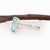 1.18ct Paraiba Color Tourmaline & Diamond Ring in 14k White Gold – Emerald Cut, Size 6.75 For Sale In Columbus - Image 6 of 10