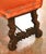 Late 19th Century 19th Century Spanish Renaissance Walnut and Velvet Three-Seat Bench For Sale - Image 5 of 12
