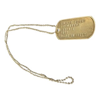 A 2013 Statement Emilio Pucci Primavera Estate Chain With Medallion For Sale