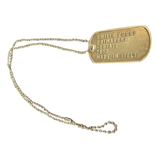 A 2013 Statement Emilio Pucci Primavera Estate Chain With Medallion For Sale