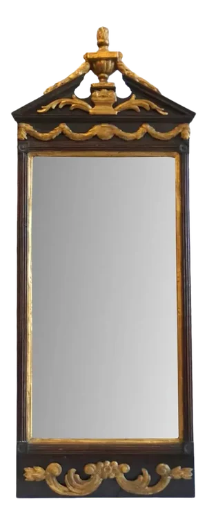Danish Neoclassical Parcel Gilt Pier Mirror