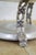 Pyrex Vintage Hammered Aluminum Chafing Dish Server W/ Pyrex Glass Insert Dogwood Legs For Sale - Image 4 of 14