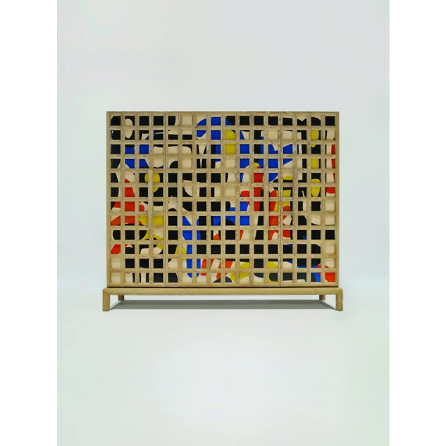 Ribera /A Cabinet in Pickled Oak with Internal LED Lighting & Pictorial Work by Ferruccio Laviani for NOT.Ordinary For Sale - Image 11 of 11