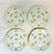 1950s Vintage Chippendale Boho Chic Yellow Rose Dessert Plates - Set of 4. For Sale - Image 6 of 10