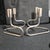These vintage modernist Italian silver plated candle holders set is from the 1950s. This poseable art piece is stamped...