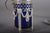 Antique Silver-Mounted Cobalt Blue Glass Condiment Set, 1900, Set of 7 For Sale - Image 12 of 18