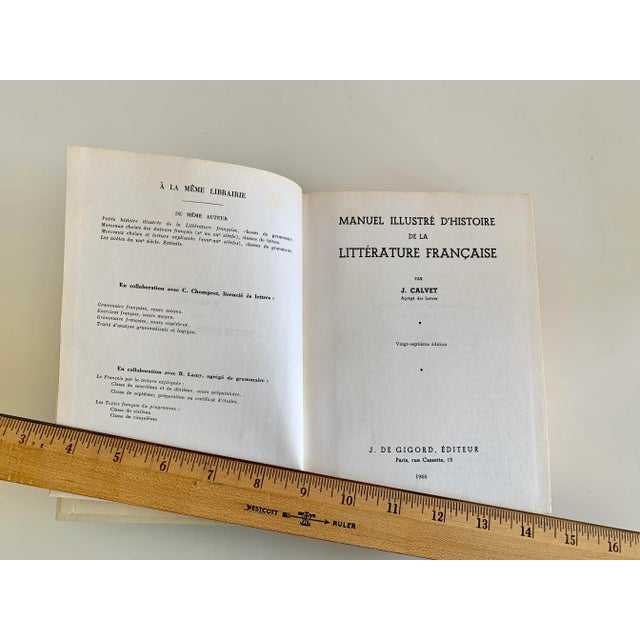 1960s 1966 Edition History of French Literature Written In French For Sale - Image 5 of 9