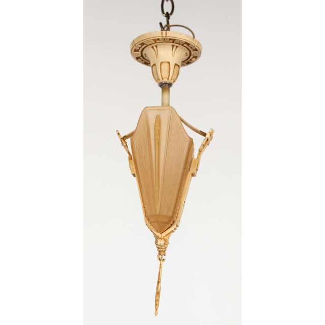 Gold Art Deco Fixture by Markel For Sale - Image 10 of 10