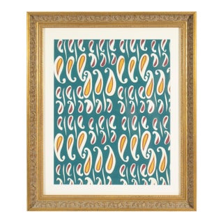 Abstract Gouache Painting by Walter Stomps For Sale