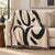 Contemporary Black and Cream Abstract Woven Throw Blanket – 60 × 50 For Sale - Image 3 of 5
