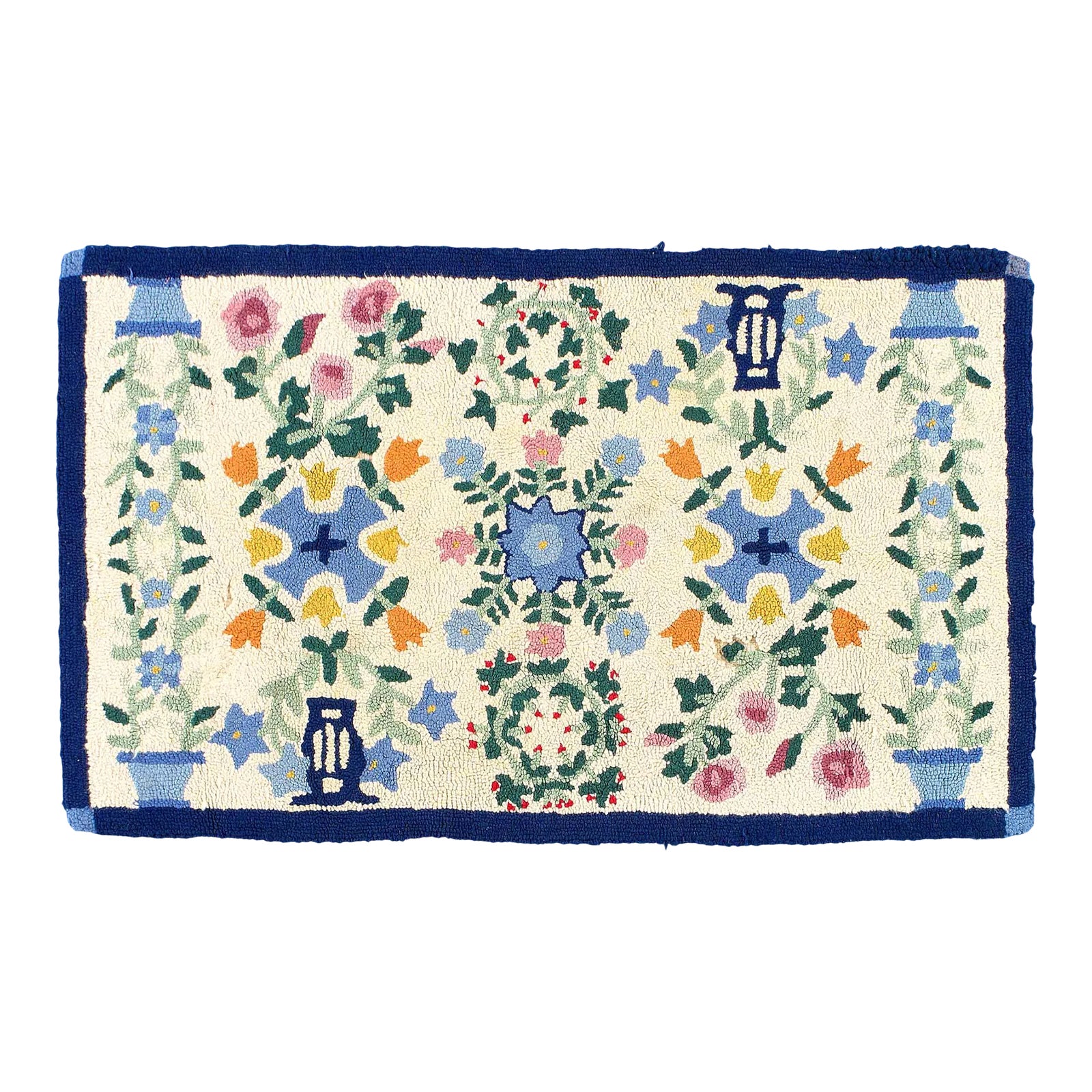 Late 18th Century American Antique Hooked Rug Chairish