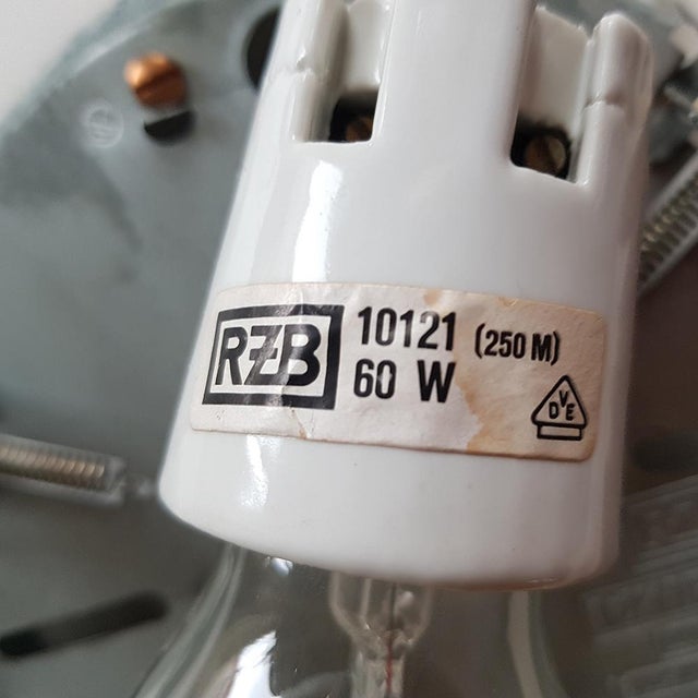 Opaline Glass Ceiling Lamp by Rudolf Zimmermann for RZB For Sale - Image 3 of 8