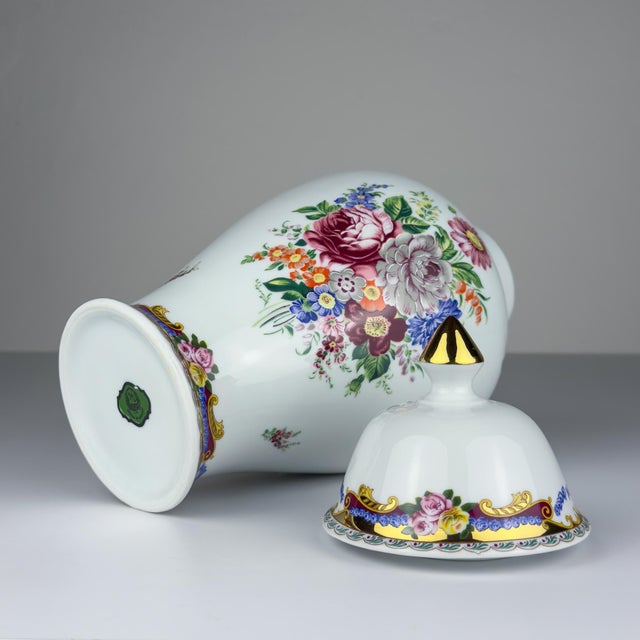 Vintage Porcelain Ginger Jar, Limoges, France, 1970s For Sale - Image 9 of 18