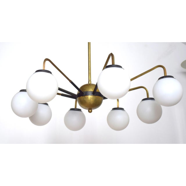 Italian Sputnik Chandelier with Adjustable Arms from Stilnovo, 1950s For Sale - Image 9 of 17