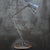 French grey metal machinist work light adjustable in height and angle including plug and switch in shade available with uk...