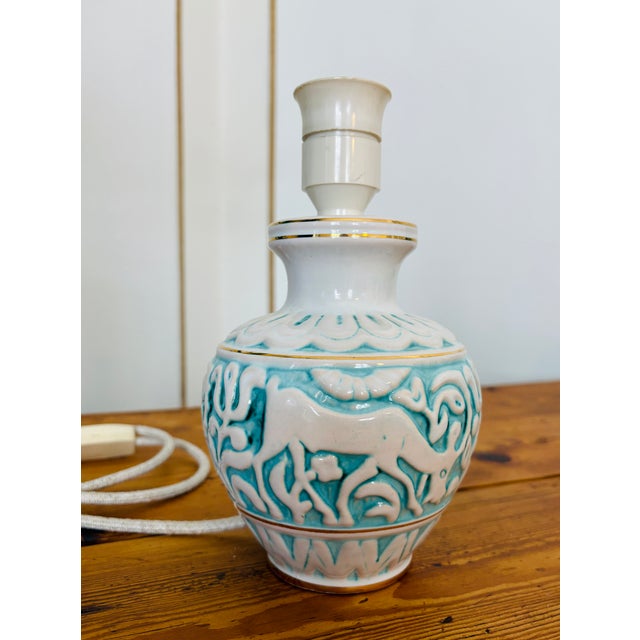 Ceramic Table Lamp by Michael Andersen & Son for Søholm, 1960s For Sale - Image 7 of 8
