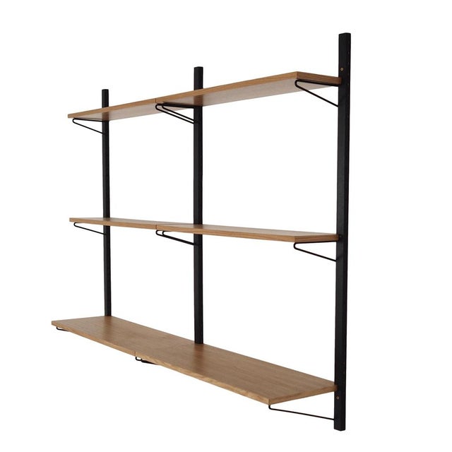 Danish Oak Shelving Unit, 1970s For Sale - Image 10 of 10
