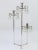 Silver Plated Candlestick with Faceted Crystals from Lobmeyr, Austria, 1950s For Sale - Image 4 of 11