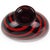 Mid-Century Modern Archimede Seguso Signed Murano Black Ruby Red Swirl Italian Art Glass Vintage Vanity Flower Vase For Sale - Image 3 of 6