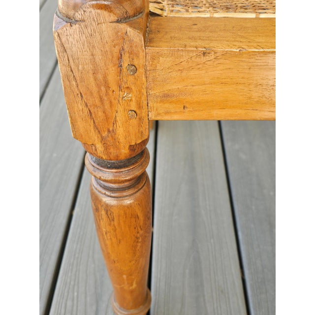 Mid 19th Century Antique 19th Century Oak Plantation Chair With Original Folding Leg Rests For Sale - Image 5 of 15