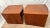 Wood Mid Century Lane Nightstands Staccato Block Brutalist Front Walnut Side Tables, A Pair For Sale - Image 7 of 15
