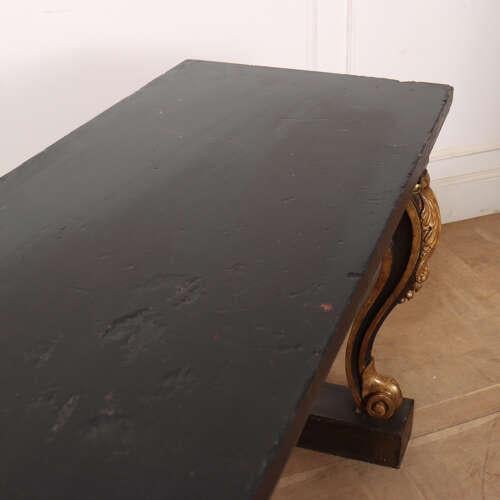 English Carved and Painted Console Table For Sale - Image 12 of 13