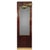 Brown Vintage Danish Floor Mahogany Mirror with Brass Lamp, 1950s For Sale - Image 8 of 8