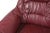 Burgundy Mid Century Modern Scandinavian Leather Loveseat / Sofa For Sale - Image 8 of 8