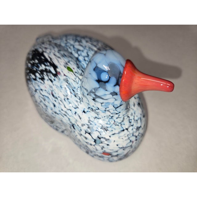 Glass 1970's Vintage Kosta Boda "Boda Birds" Art Glass Duck by Bertil Vallien For Sale - Image 7 of 11