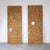 Wood Decorative Wooden Panels with Mirrors, Set of 2 For Sale - Image 7 of 7