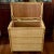 Mid 20th Century Vintage Chinoiserie Bamboo and Cane Wicker Lidded Small Side Table, Blanket Chest For Sale - Image 5 of 12