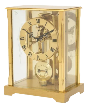 S. Haller German Brass Mantel Clock