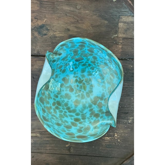 Vintage Italian Murano Glass Bowl For Sale In West Palm - Image 6 of 12